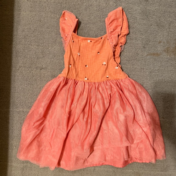 Cat & Jack Girls Dresses Bundle Size 5T Pink Orange Casual Dresses Set of 2 - Picture 7 of 7